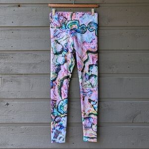 NWOT Agstract Apparel Colorful Full Length Leggings Size Medium